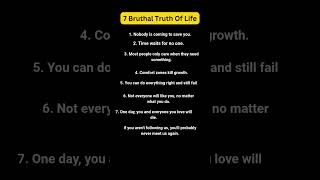 7 Brutal Truth Of Life