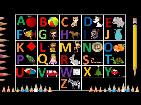 CAPITAL ABCD WITH PHONICS SOUNDS ANIMATION LEARNING VIDEO FOR KIDS | Alphabet Sounds for Kids