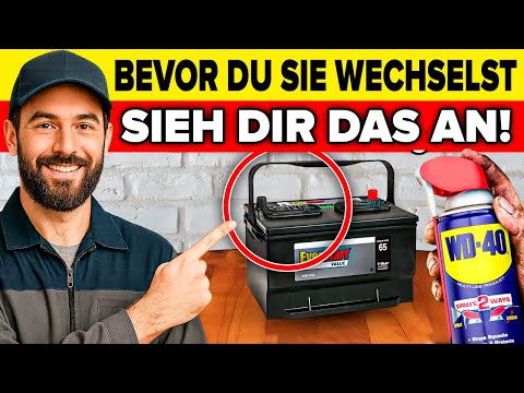 Machen Sie diese FEHLER nicht, wenn Sie die BATTERIE Ihres AUTOS wechseln! (Sie sparen viel GELD)
