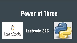 YouTube video 'Leetcode 326: Power of Three'