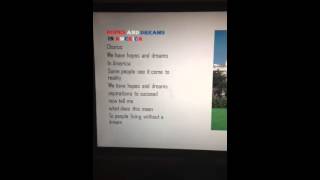 Hopes and dreams in America