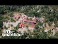 Indian PM surveys flood damage in Kerala as the Air Force drops aid to victims Indian PM surveys flood damage in Kerala as the Air Force drops aid to victims