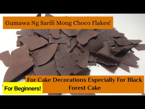 How To Make Chocolate Flakes || Chocolate Flakes For Cake Decoration
