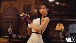 Barefoot Tifa with White Dress