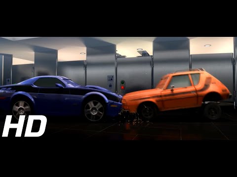 Cars 2 - Bathroom Fight - HD Clip