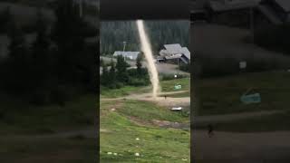 running into a tornado