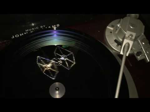 Quick look at the hologram on the Star Wars vinyl lp