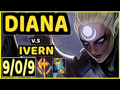 MARKOON (DIANA) vs IVERN - 9/0/9 KDA JUNGLE CHALLENGER GAMEPLAY - EUW