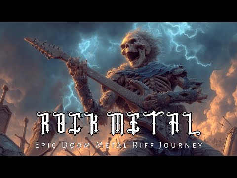 Epic Skeleton Shreds Guitar Under Lightning Storm | Heavy Metal Majesty!