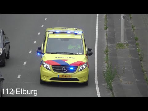 A1 Rapid Responder 13-341 & Ambulance 13-117 Amsterdam met spoed naar diverse meldingen in Amsterdam