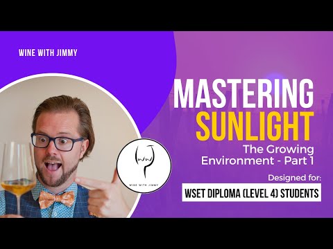 WSET Level 4 (WSET Diploma) Wine - The Growing Environment Sunlight Part 1