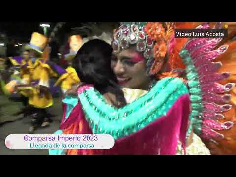 Comparsa Imperio 2023 - llegada de la comparsa - última noche