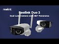 Reolink Caméra réseau Duo 2 WiFi Panneau solaire 2 inclus
