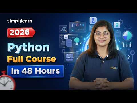 Python Full Course 2026 Free Python Tutorial For Beginners Advance Python Course Simplilearn