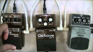 Video thumbnail for Bass Octave Comparison: Boss OC-2 vs Boss OC-3 vs Behringer UO300. by Eranaor