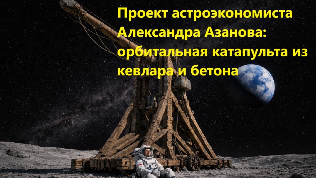 Проект астроэкономиста Александра Азанова орбитальная катапульта из кевла?