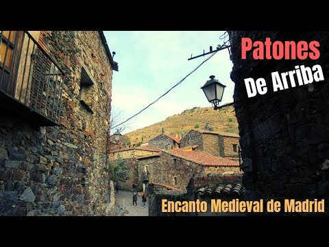 PATONES DE ARRIBA. Stone and black slate with medieval charm. Madrid's community. Spain. (II)