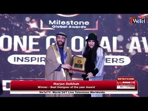 Marjan Delkhah - BEST DESIGNER OF THE YEAR|Milestone Global Fashion Tour 2023, Bahi Ajman, UAE