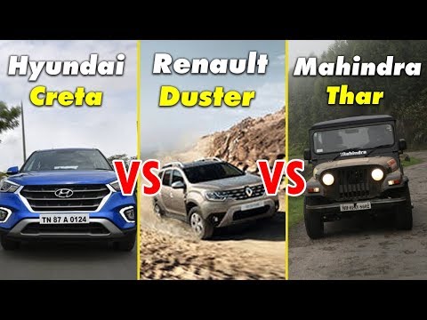 Hyundai Creta Vs Renault Duster Vs Mahindra Thar | Best SUV for 12 Lakh Rupees | Overdrive | CNBC