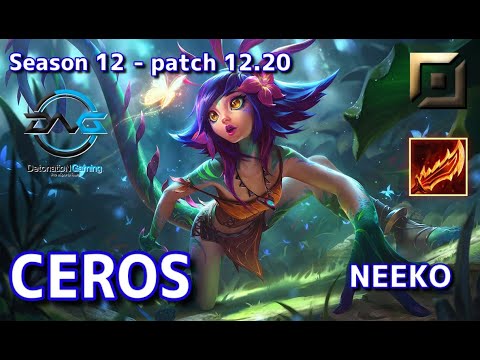 【JPサーバー/D2】DFM Ceros ニーコ(Neeko) VS エイトロックス(Aatrox) TOP - Patch12.20 JP Ranked【LoL】