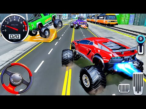 Monster Truck Racing Simulator 3D - Extreme Crash Car Demolition Derby - Android GamePlay #2