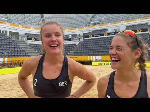 Cinja Tillmann und Svenja Müller zum Viertelfinal-Sieg
