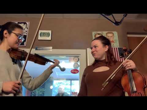 Dueling Fiddles LIVE on KJJY (The Devil Went Down to Georgia)