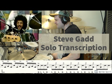 Steve Gadd Drum Solo Transcription. 1976 Montreux