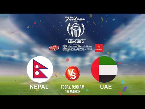 Nepal Vs UAE | ICC Men's Cricket World Cup League 2 - Tri-Series | Kantipur TV HDLIVE