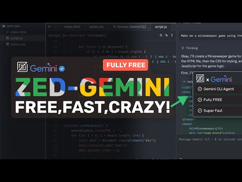 Zed X Gemini Agent: This NEW AI Agent in Zed AI Editor is ACTUALLY AMAZING!
