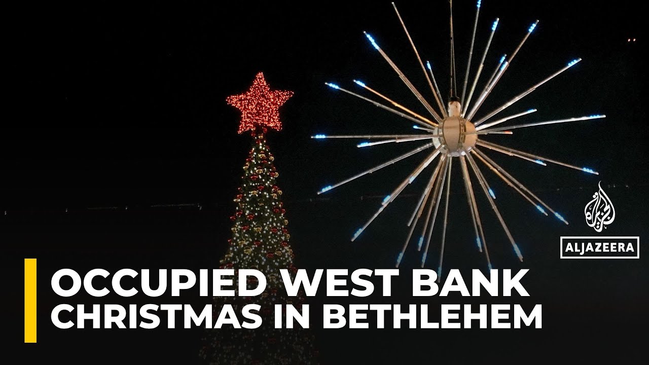 Bethlehem lights up Christmas tree amid hopes for economic recovery