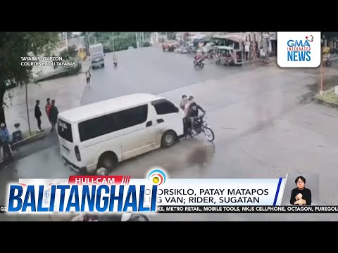 2 angkas ng motorsiklo, patay matapos ma-hit-and-run ng van; rider, sugatan | Balitanghali