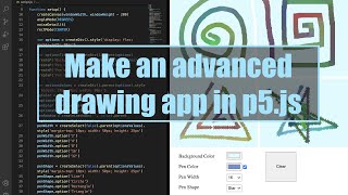 Make an advanced drawing app in p5.js | Coding Project #8