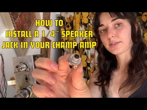 RCA to 1/4" Speaker Jack Replacement | 5F1 Champ | The Electric Lady