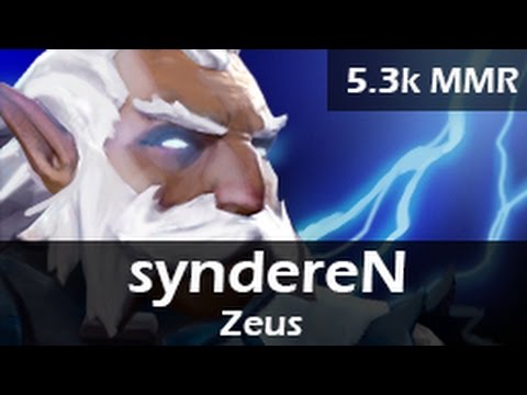 188: syndereN as Zeus Bot ft. AdmiralBulldog, zai (VXVXVX)  - 5.3k MMR Ranked Gameplay
