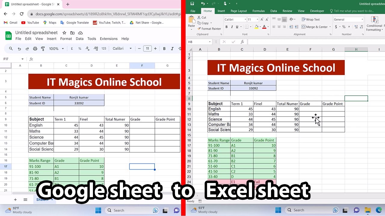 How to convert google sheets to excel without losing formatting