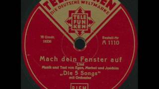 Five Songs (Abels) - Mach dein Fenster auf