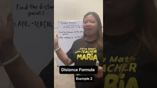 Distance Formula Example 2