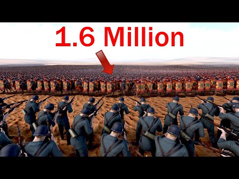 100.000 GERMAN WW2 SOLDIERS surrounded by 1.6 MILLION ROMANS UEBS2 ULTIMATE EPIC BATTLE SIMULATOR 2