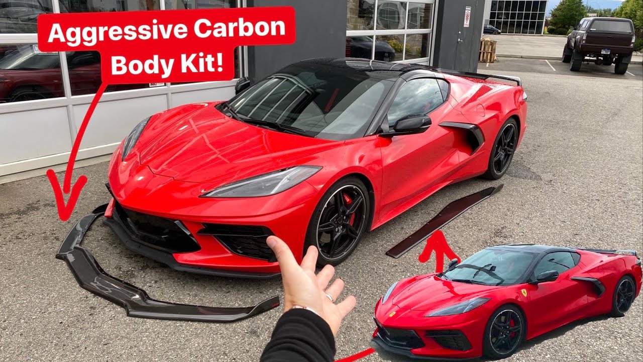 First Major Carbon Mods on 2020 Corvette C8!