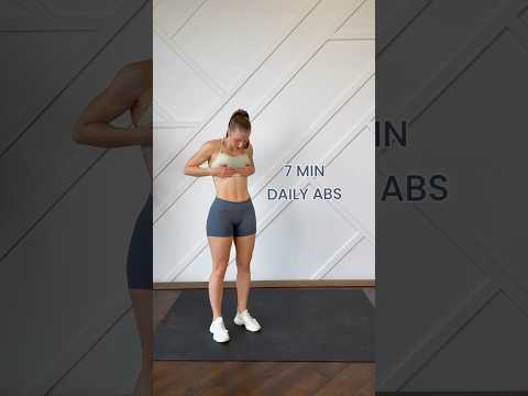 7 MIN DAILY ABS WORKOUT #fitness