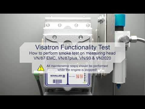 Visatron Functionality Test | How to perform smoke test on measuring head