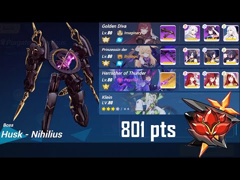 [Honkai Impact 3] Ex-Abyss Red Lotus (D402) - Husk Nihilus HoT (S3) 802 pts | Full Run (5.8)