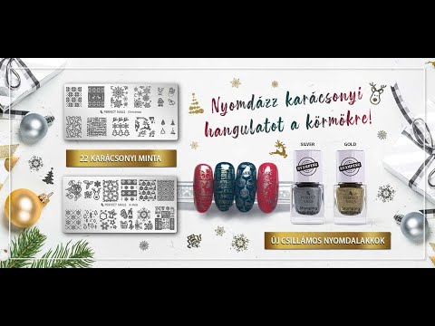 Christmas karácsonyi körömnyomda minta | Perfect Nails