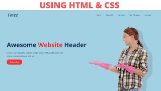 How to make a beautiful website using HTML and CSS step by step tutorial | Tahmid Ahmed