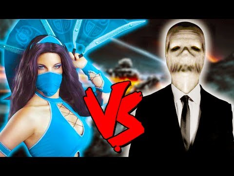 Kitana Vs Slender Man Army - Epic Battle - Mortal Kombat Costume Skin Mod