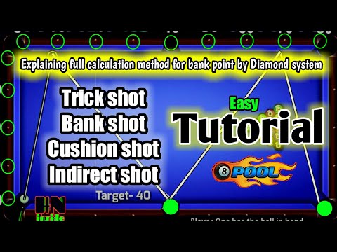 8 Ball Pool Trick shots Tutorial #2 | How to use Diamond system in 8 ball pool