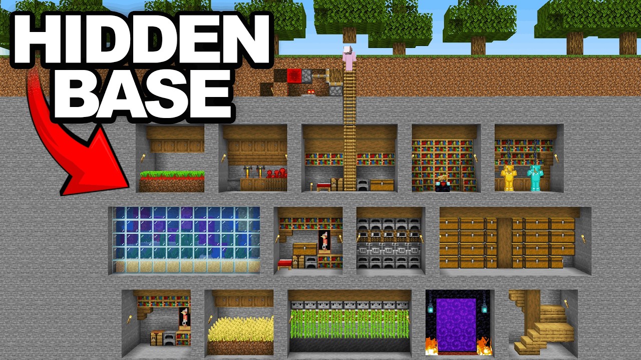 I Built The Perfect Underground Base In Minecraft Hardcore