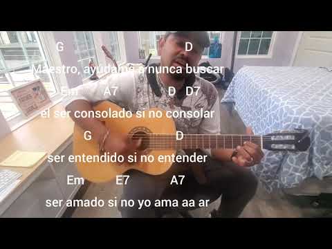 oración de San Francisco (Hazme un instrumento de tu paz) canto y acordes de comunión.