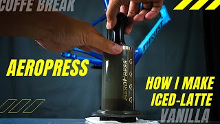 에어로프레스 라떼 브레이크 / AEROPRESS ICED-LATTE BREAK! / HOW I MAKE ICED LATTE WITH AEROPRESS